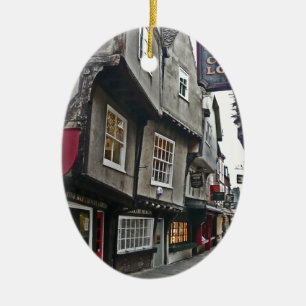 Shambles Street of York Ceramic Tree Decoration