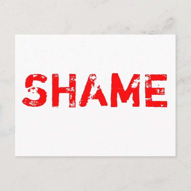 Shame Postcard (Front)