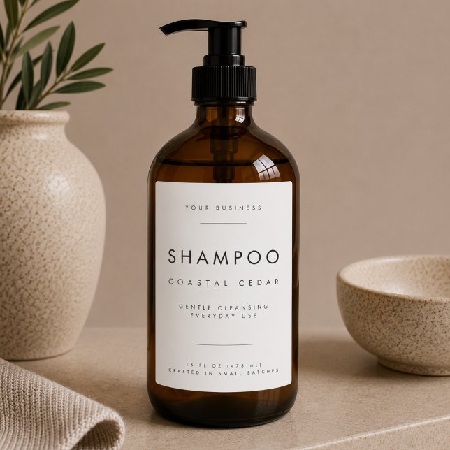 Shampoo Business Branding Label (Creator Uploaded)