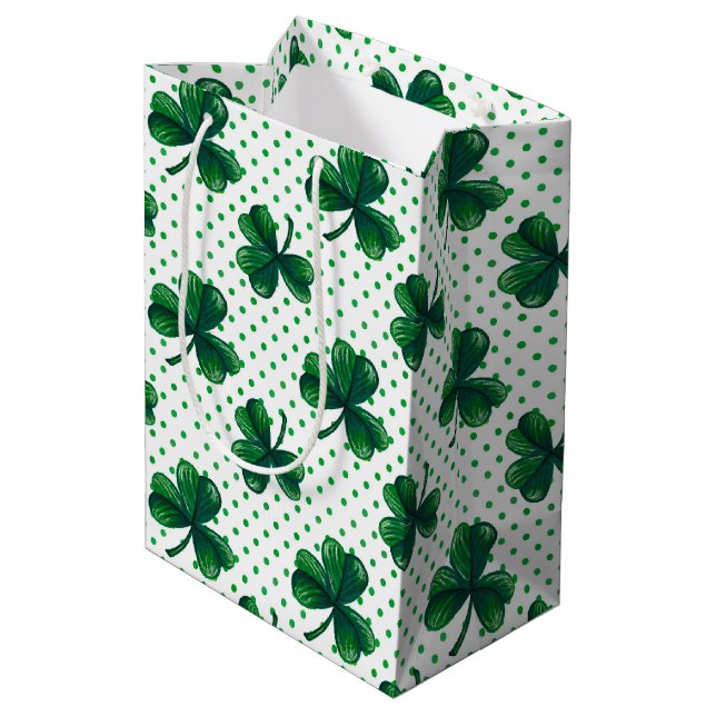 Shamprock Medium Gift Bag (Back Angled)