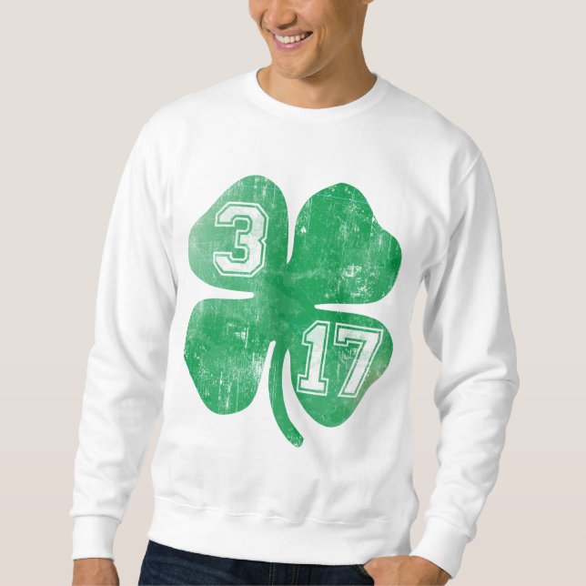 Shamrock 3/17 St Patricks Day Sweatshirt (Front)