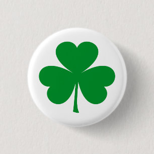 Shamrock 3 Cm Round Badge