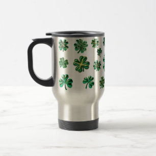Shamrock 3D Clover Leaves Lucky Travel Mug