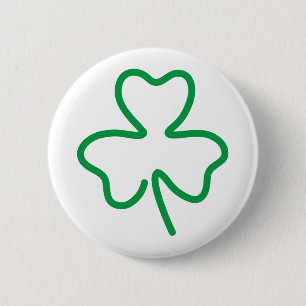 Shamrock 6 Cm Round Badge