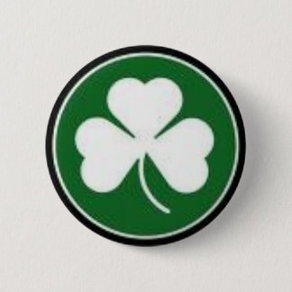 shamrock 6 cm round badge