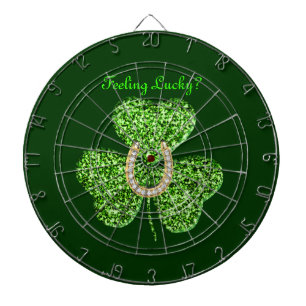 Shamrock And Horseshoe Dart Board