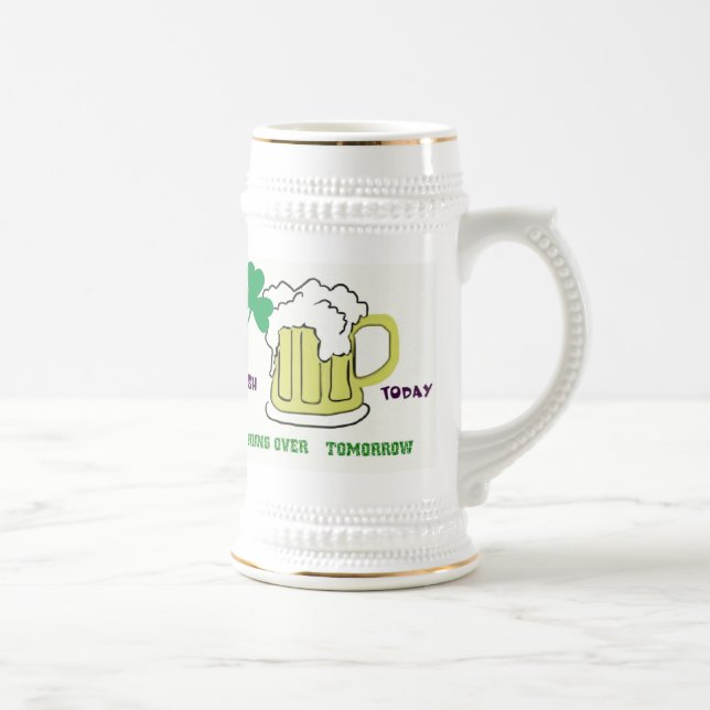 Shamrock, and Mog of Beer Stien Beer Stein (Right)