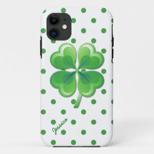 Shamrock and Polka Dots iPhone 5S Case