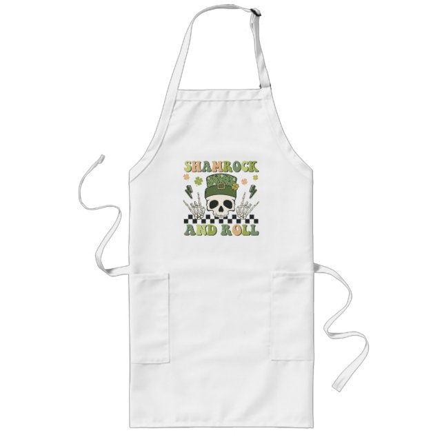 Shamrock and Roll Long Apron (Front)