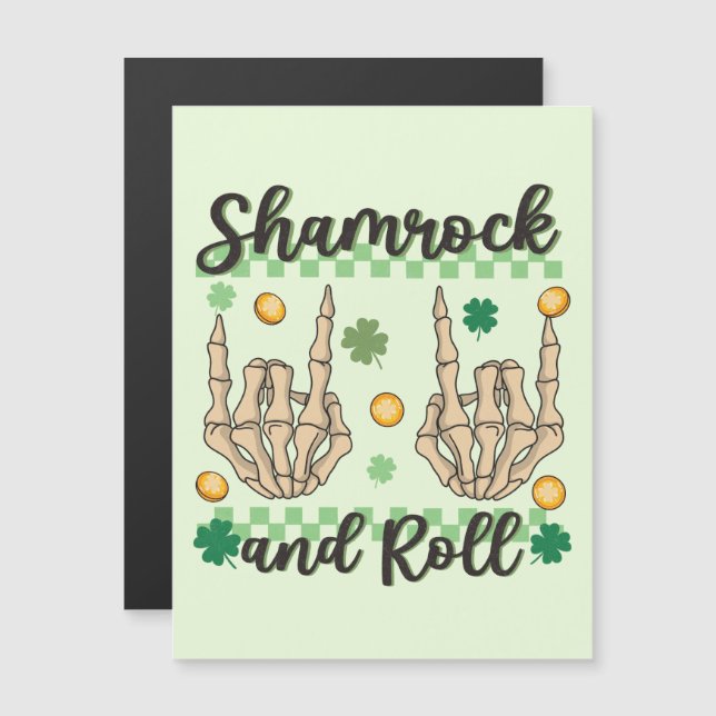 Shamrock and Roll - Skeleton Hand (Front/Back)