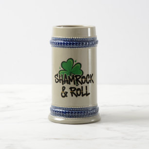 Shamrock and Roll St. Patrick's Day Beer Stein