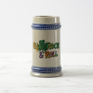 Shamrock and Roll St. Patrick's Day Beer Stein