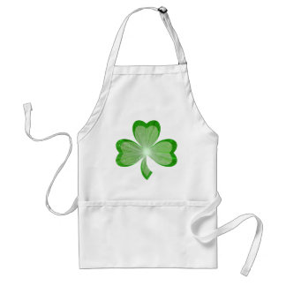Shamrock apron white
