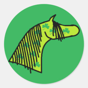 Shamrock Arabian Classic Round Sticker