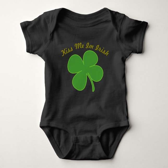 Shamrock Baby outfit Baby Bodysuit (Front)