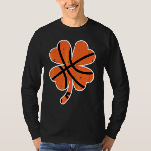 Shamrock Basketball St Patricks Day Sports Men Wom T-Shirt