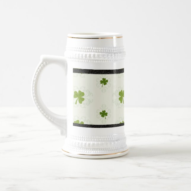 SHAMROCK BEER STEIN MUG (Left)