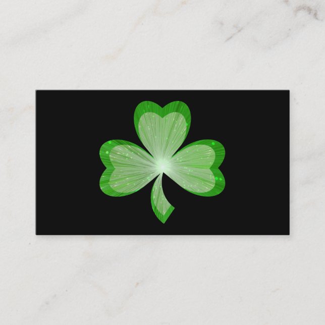 Shamrock Black business card (Front)