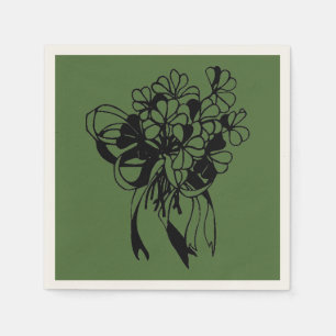 Shamrock Bouquet St. Patrick's Day Paper Napkins