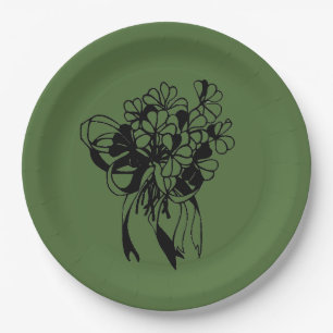 Shamrock Bouquet St. Patrick's Day Paper Plates