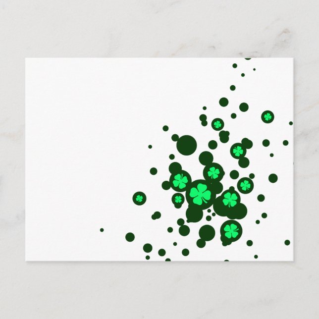 shamrock bubbles postcard (Front)