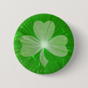 Shamrock button badge