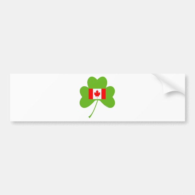 Shamrock-Canada Bumper Sticker (Front)