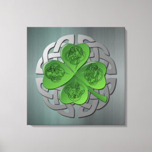 Shamrock - Celtic Knot - 4 Evangelists Canvas Prin Print
