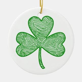 Shamrock Ceramic Tree Decoration