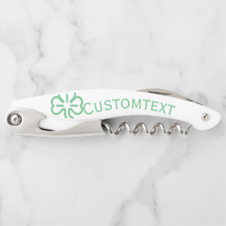 Shamrock Clover Custom Corkscrew