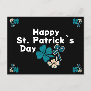 Shamrock Clover Irish Happy St. Patrick`s Day Holiday Postcard