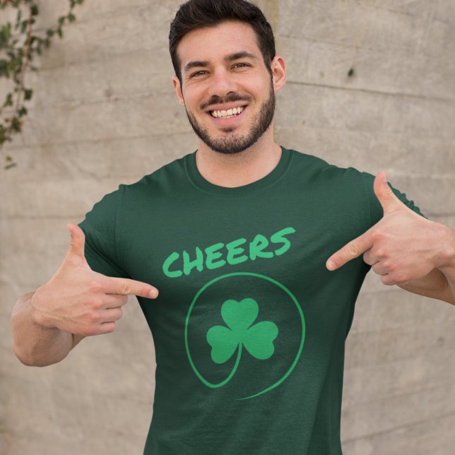 Shamrock Clover Irish Ireland Cheers St Patrick's T-Shirt (Creator Uploaded)