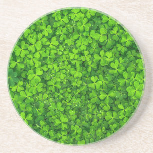 Shamrock Clovers Green Irish Symbol Ireland Coaster