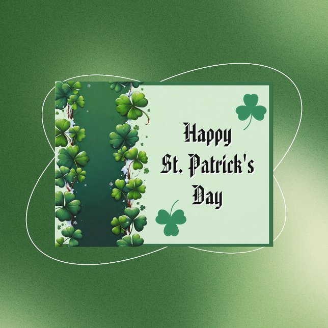 Shamrock Column St. Patrick's Day Postcard (Creator Uploaded)