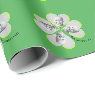 Shamrock Custom Photo Wrapping Paper