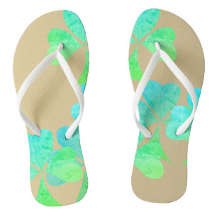 Shamrock Delight Gold Colour Jandals