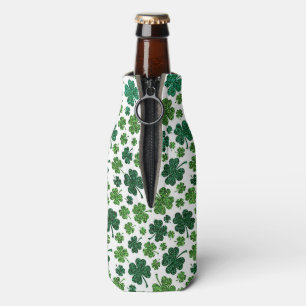 Shamrock Delight Pattern Bottle Cooler