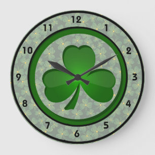 Shamrock Design Clock