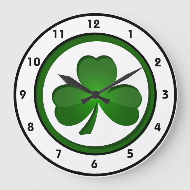 Shamrock Design Clock (Front)