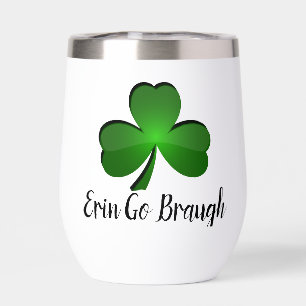 Shamrock Design Thermal Wine Tumbler