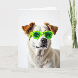 Shamrock Dog Fun Time Card