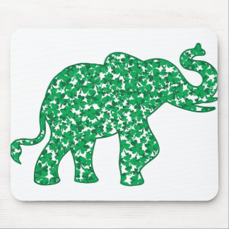 Shamrock Elephant Mouse Pad