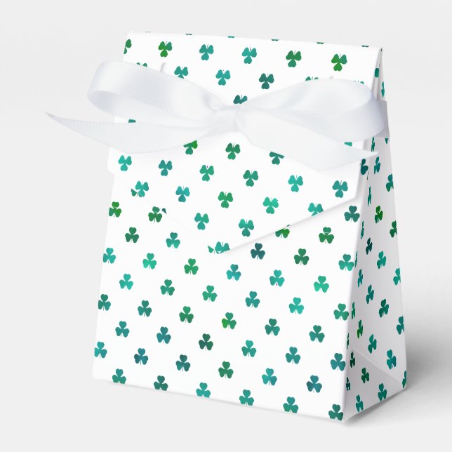 Shamrock Emerald Green - Micro Favour Box (Front Side)