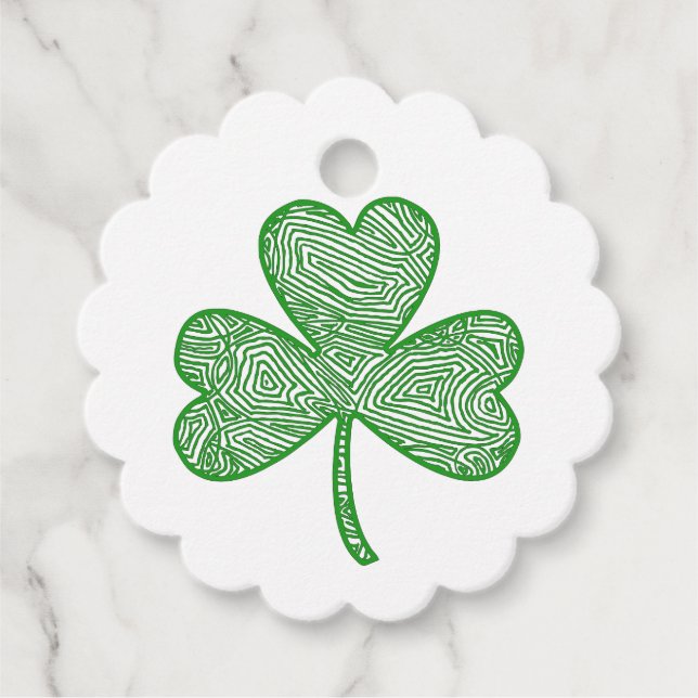 Shamrock Favour Tags (Front)
