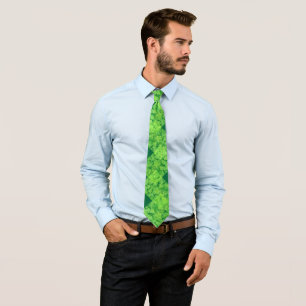 Shamrock Fields Lattice by Kenneth Yoncich Tie