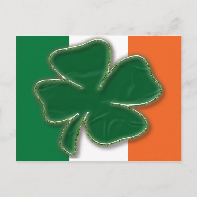 Shamrock Flag Postcard (Front)