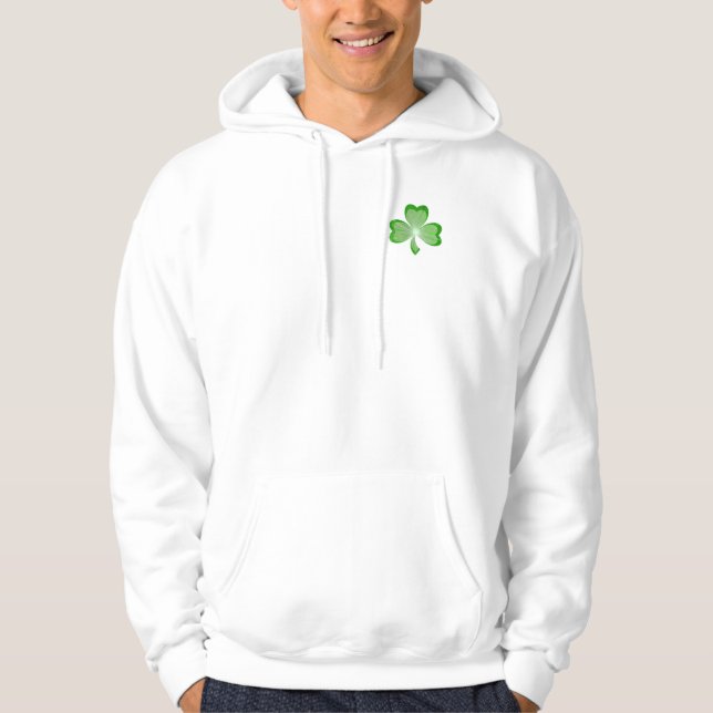 Shamrock front and back hooded sweatshirt (Front)