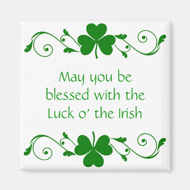 Shamrock Garland Magnet (Front)