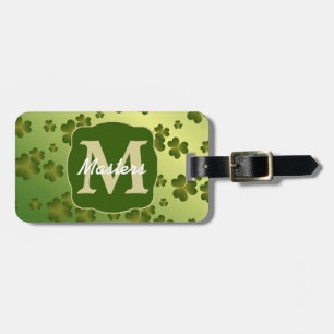 Shamrock Glow Monogram Luggage Tag