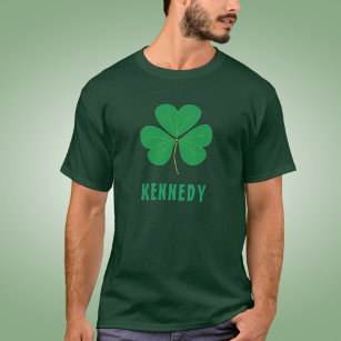 Shamrock Green Clover Ireland Celtic Irish Name T-Shirt